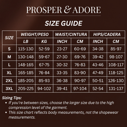 Prosper & Adore CurveSculpt Faja Bodysuit – Elegant Full Body Shaper