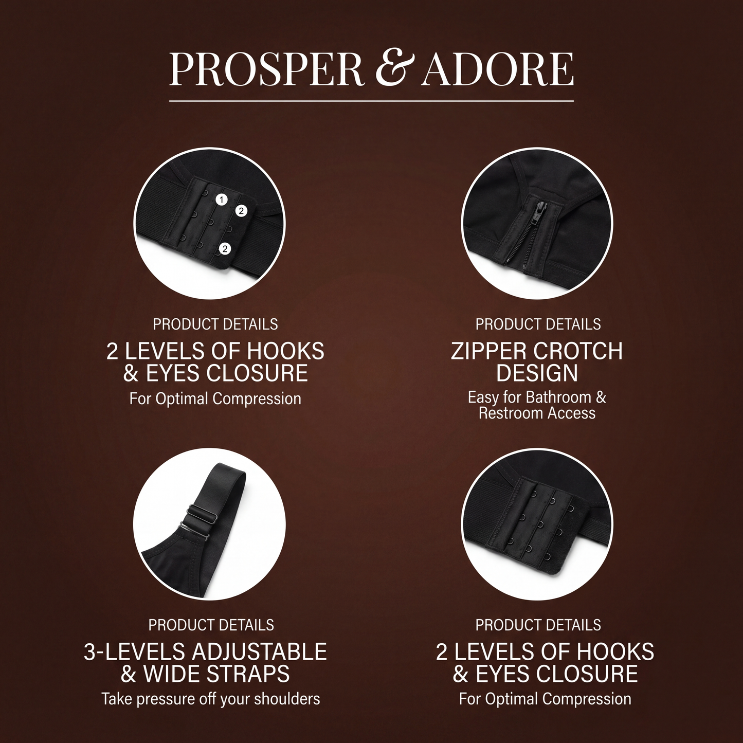Prosper & Adore CurveSculpt Faja Bodysuit – Elegant Full Body Shaper